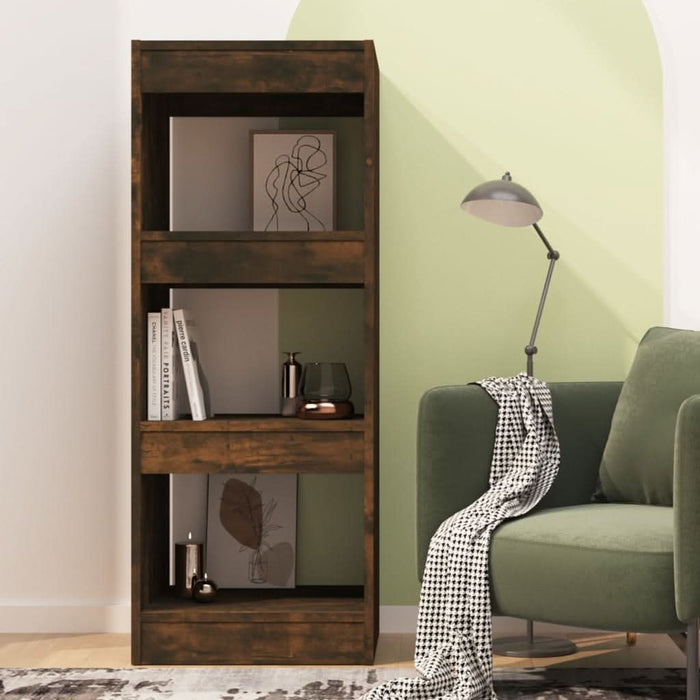 Bibliotecă/Separator cameră, stejar fumuriu, 40x30x103 cm, PAL - WALTI WALTI