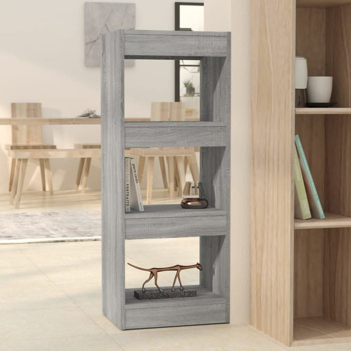 Bibliotecă/Separator cameră, gri sonoma, 40x30x103 cm, PAL - WALTI WALTI
