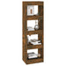 Bibliotecă/Separator cameră, stejar fumuriu, 40x30x135 cm - WALTI WALTI