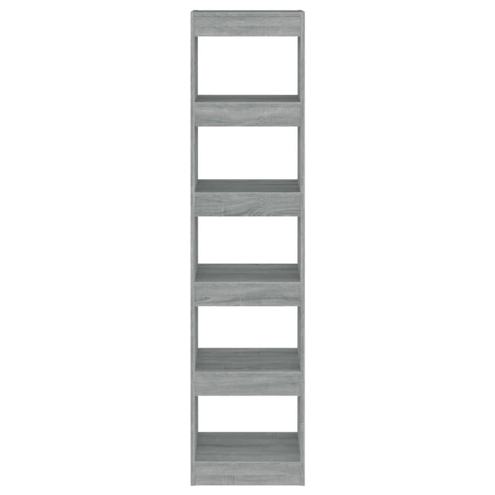 Bibliotecă/Separator cameră, gri sonoma, 40x30x166 cm - WALTI WALTI