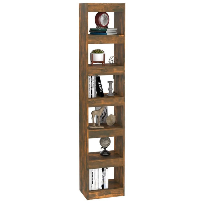 Bibliotecă/Separator cameră, stejar fumuriu, 40x30x198 cm - WALTI WALTI