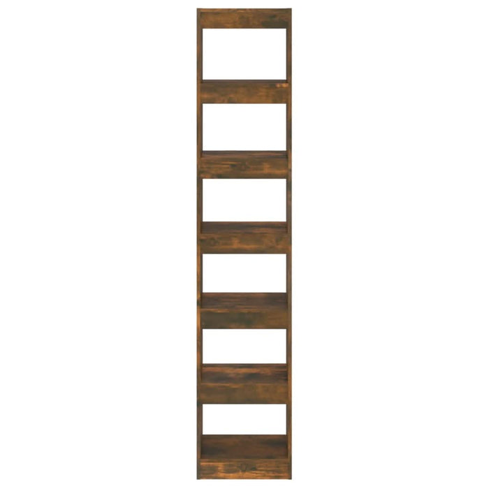 Bibliotecă/Separator cameră, stejar fumuriu, 40x30x198 cm - WALTI WALTI