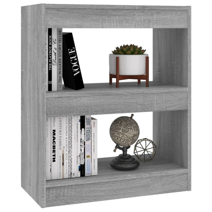 Bibliotecă/Separator cameră, gri sonoma, 60x30x72 cm, PAL - WALTI WALTI