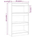 Bibliotecă/Separator cameră, stejar fumuriu, 60x30x103 cm PAL - WALTI WALTI