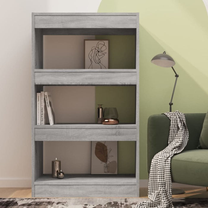 Bibliotecă/Separator cameră, gri sonoma, 60x30x103 cm, PAL - WALTI WALTI