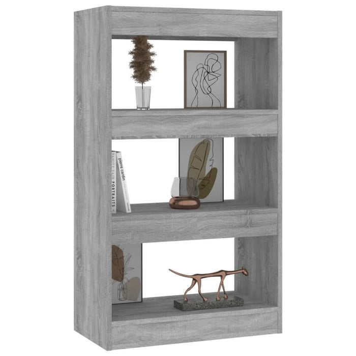Bibliotecă/Separator cameră, gri sonoma, 60x30x103 cm, PAL - WALTI WALTI