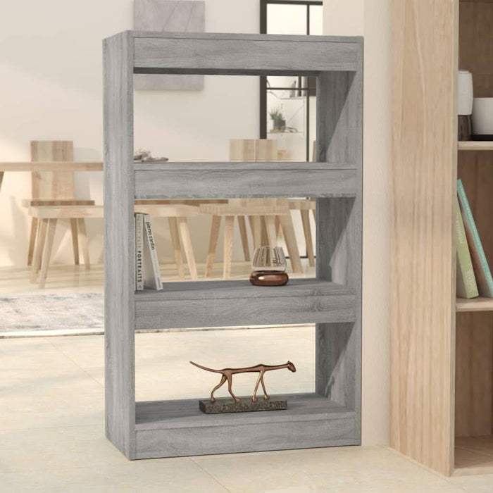Bibliotecă/Separator cameră, gri sonoma, 60x30x103 cm, PAL - WALTI WALTI