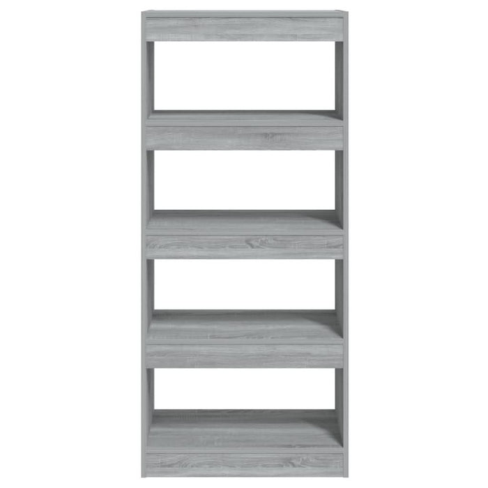 Bibliotecă/Separator, sonoma gri, 60x30x135 cm, lemn prelucrat - WALTI WALTI