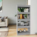 Bibliotecă/Separator, sonoma gri, 60x30x135 cm, lemn prelucrat - WALTI WALTI