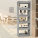 Bibliotecă/Separator cameră, gri sonoma, 60x30x166 cm, PAL - WALTI WALTI