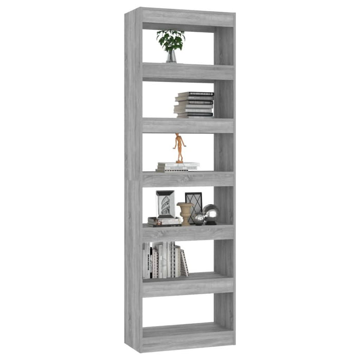 Bibliotecă/Separator cameră, gri sonoma, 60x30x198 cm - WALTI WALTI