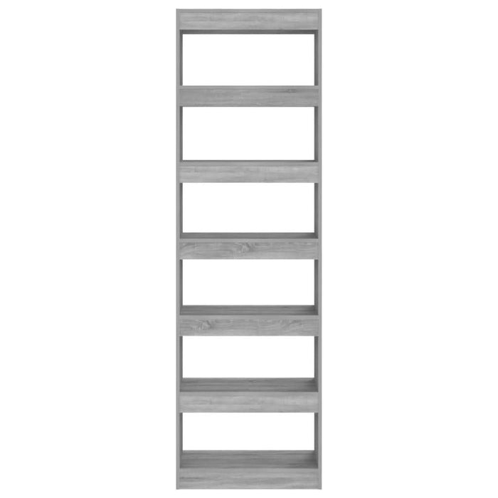 Bibliotecă/Separator cameră, gri sonoma, 60x30x198 cm - WALTI WALTI