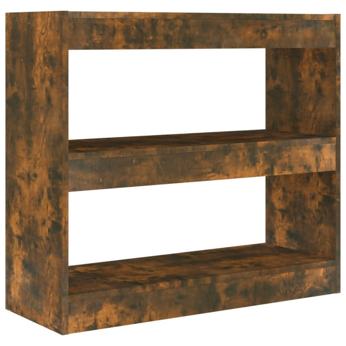 Bibliotecă/Separator cameră, stejar fumuriu, 80x30x72 cm, PAL - WALTI WALTI