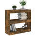 Bibliotecă/Separator cameră, stejar fumuriu, 80x30x72 cm, PAL - WALTI WALTI