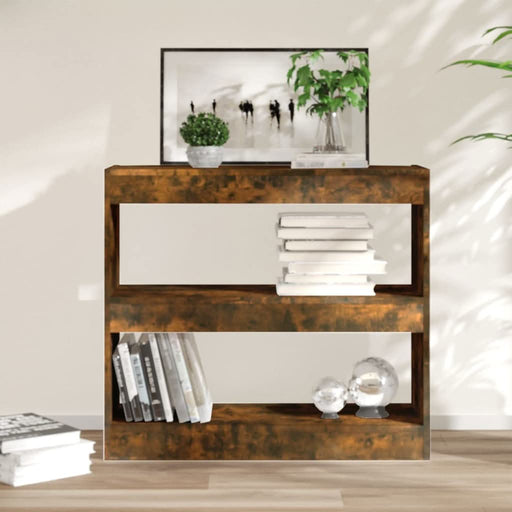 Bibliotecă/Separator cameră, stejar fumuriu, 80x30x72 cm, PAL - WALTI WALTI