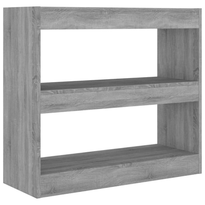 Bibliotecă/Separator cameră, gri sonoma, 80x30x72 cm, PAL - WALTI WALTI