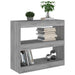 Bibliotecă/Separator cameră, gri sonoma, 80x30x72 cm, PAL - WALTI WALTI