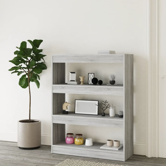 Bibliotecă/Separator de cameră stejar 80x30x103cm lemn compozit - WALTI WALTI