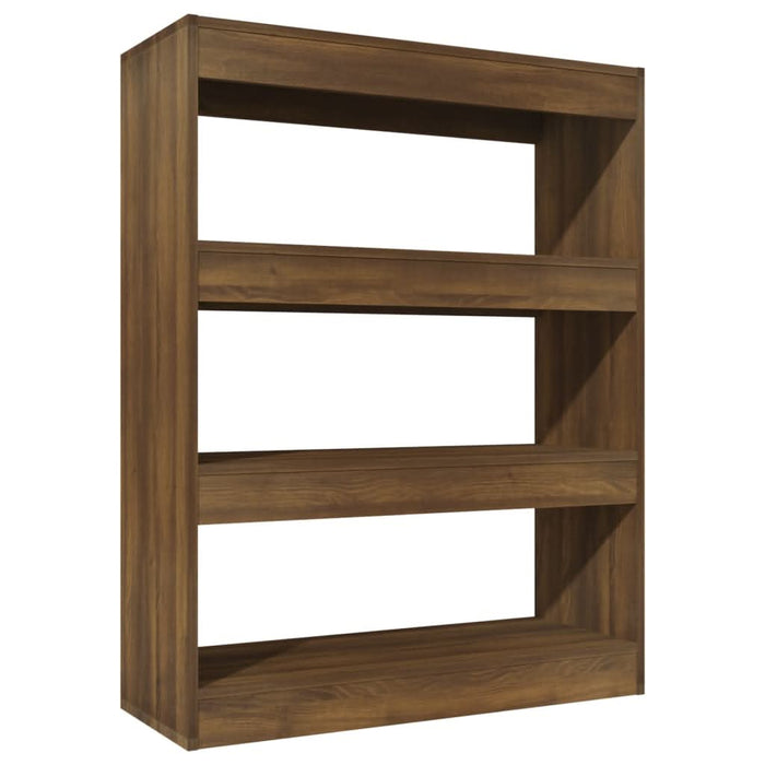 Bibliotecă/Separator cameră, stejar,  80x30x103cm lemn compozit - WALTI WALTI