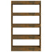 Bibliotecă/Separator cameră, stejar fumuriu, 80x30x135 cm PAL - WALTI WALTI