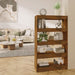 Bibliotecă/Separator cameră, stejar fumuriu, 80x30x135 cm PAL - WALTI WALTI