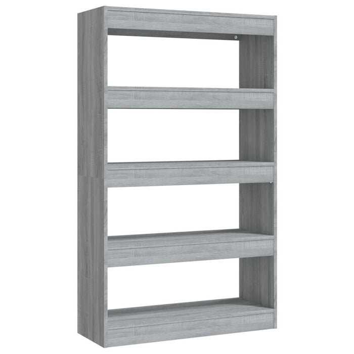 Bibliotecă/Separator cameră, gri sonoma, 80x30x135 cm, PAL - WALTI WALTI