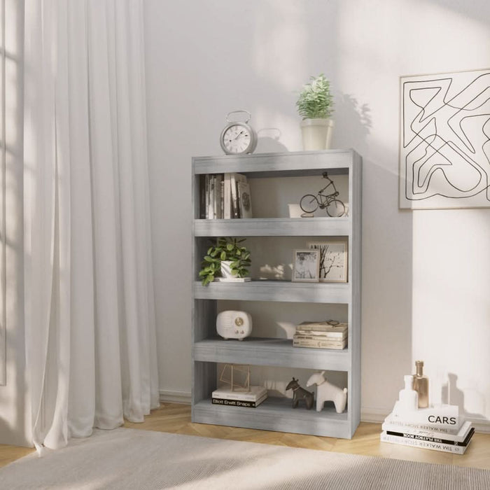 Bibliotecă/Separator cameră, gri sonoma, 80x30x135 cm, PAL - WALTI WALTI