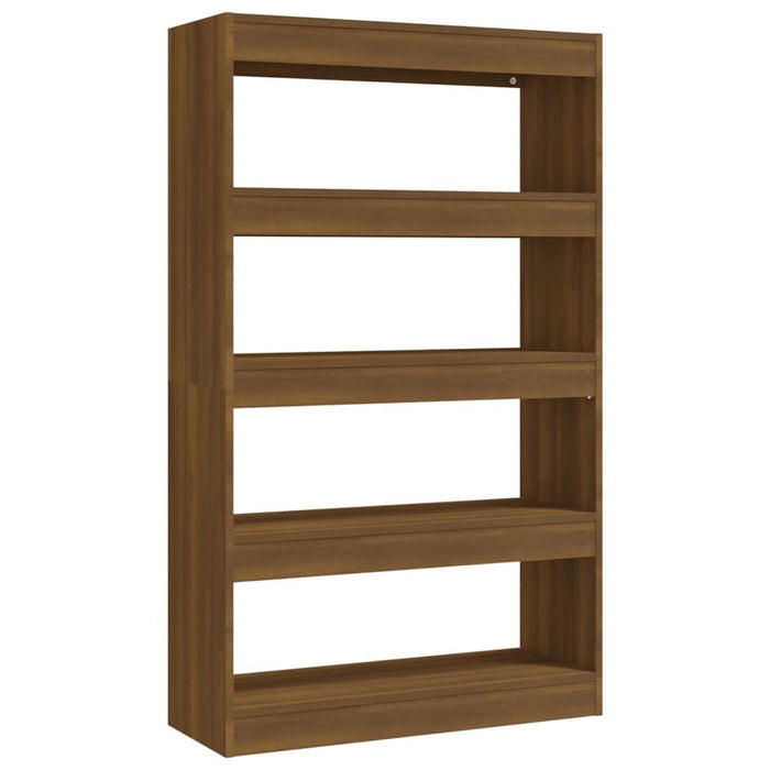 Bibliotecă/Separator cameră, stejar maro, 80x30x135 cm, PAL - WALTI WALTI