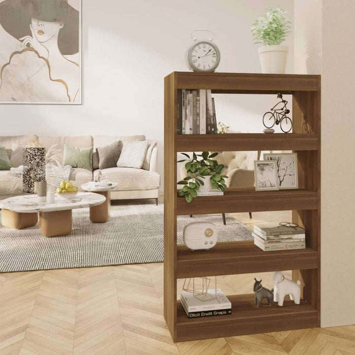 Bibliotecă/Separator cameră, stejar maro, 80x30x135 cm, PAL - WALTI WALTI