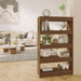 Bibliotecă/Separator cameră, stejar maro, 80x30x135 cm, PAL - WALTI WALTI