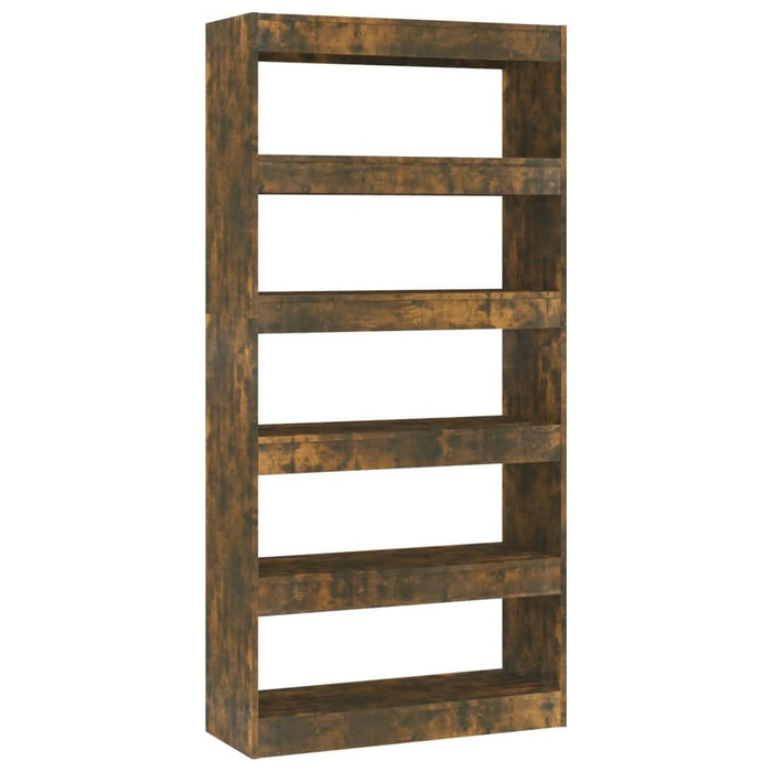 Bibliotecă/Separator cameră, stejar fumuriu, 80x30x166 cm, PAL - WALTI WALTI