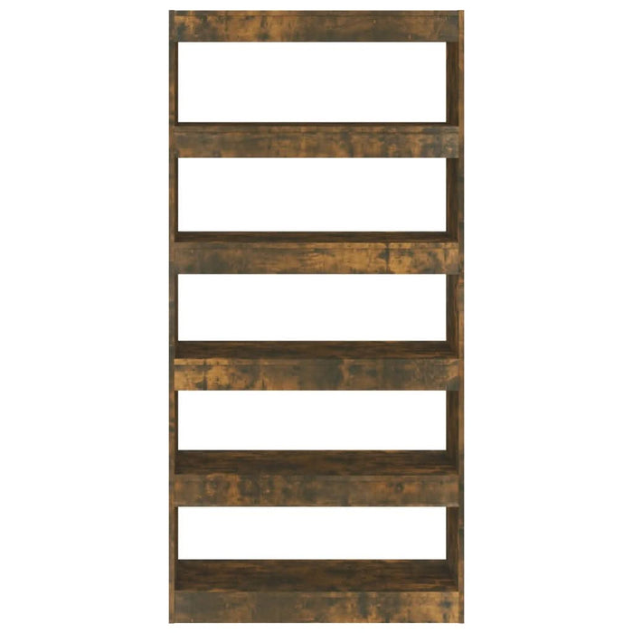 Bibliotecă/Separator cameră, stejar fumuriu, 80x30x166 cm, PAL - WALTI WALTI