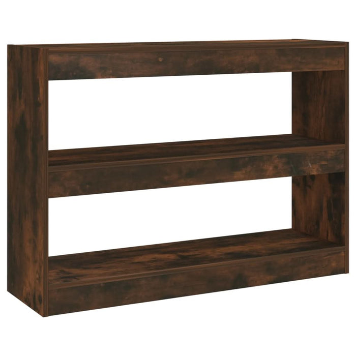 Bibliotecă/Separator cameră, stejar fumuriu, 100x30x72 cm - WALTI WALTI