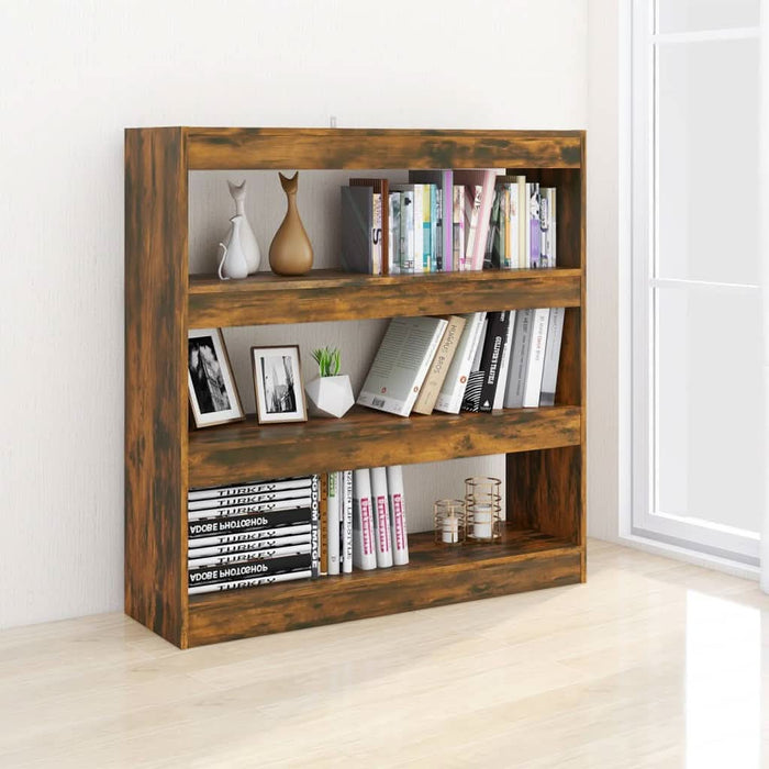 Bibliotecă/Separator cameră, stejar fumuriu, 100x30x103 cm - WALTI WALTI