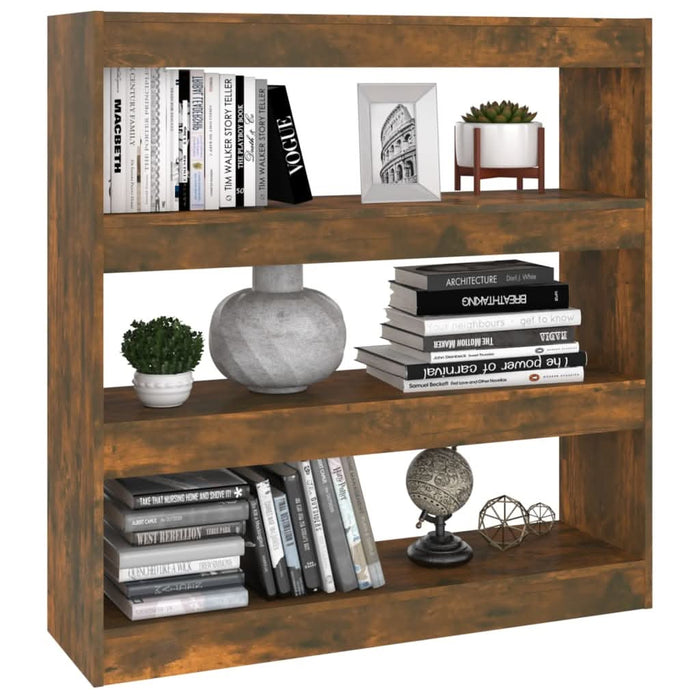 Bibliotecă/Separator cameră, stejar fumuriu, 100x30x103 cm - WALTI WALTI