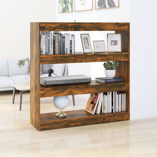 Bibliotecă/Separator cameră, stejar fumuriu, 100x30x103 cm - WALTI WALTI