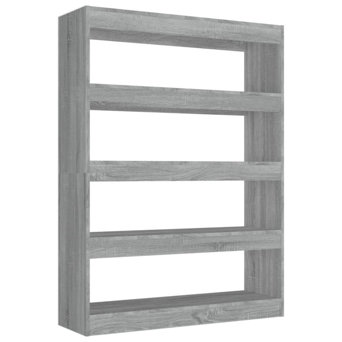 Bibliotecă/Separator cameră, gri sonoma, 100x30x135 cm - WALTI WALTI