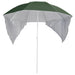 Umbrelă de plajă cu pereți laterali verde 215 cm - WALTI WALTI