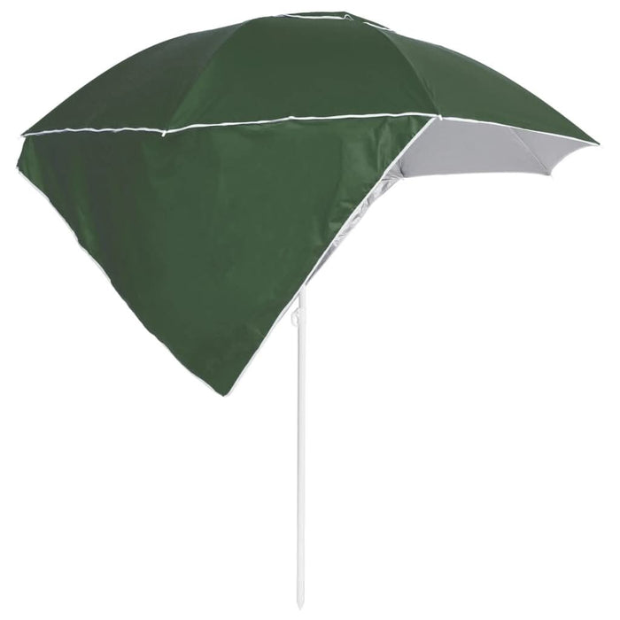 Umbrelă de plajă cu pereți laterali verde 215 cm - WALTI WALTI