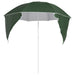 Umbrelă de plajă cu pereți laterali verde 215 cm - WALTI WALTI
