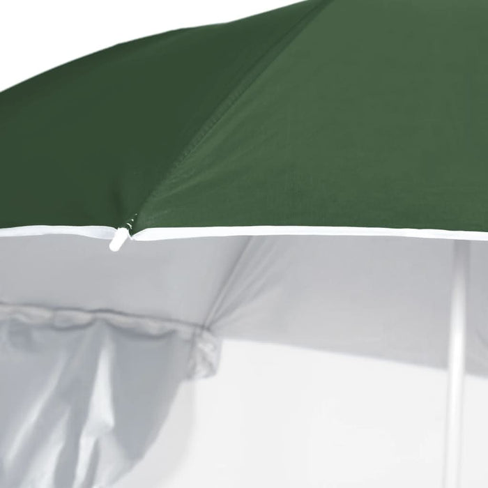 Umbrelă de plajă cu pereți laterali verde 215 cm - WALTI WALTI