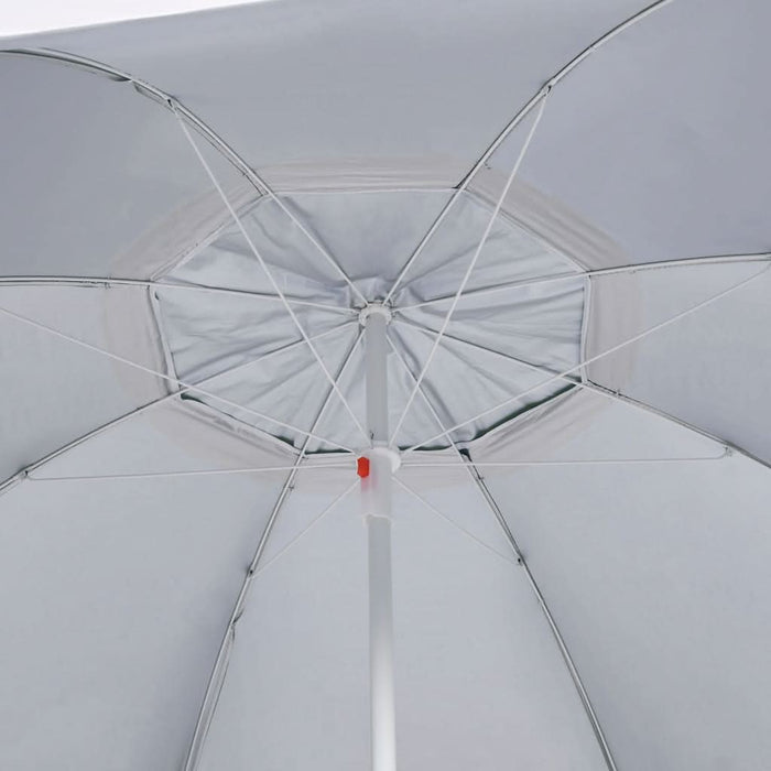 Umbrelă de plajă cu pereți laterali verde 215 cm - WALTI WALTI