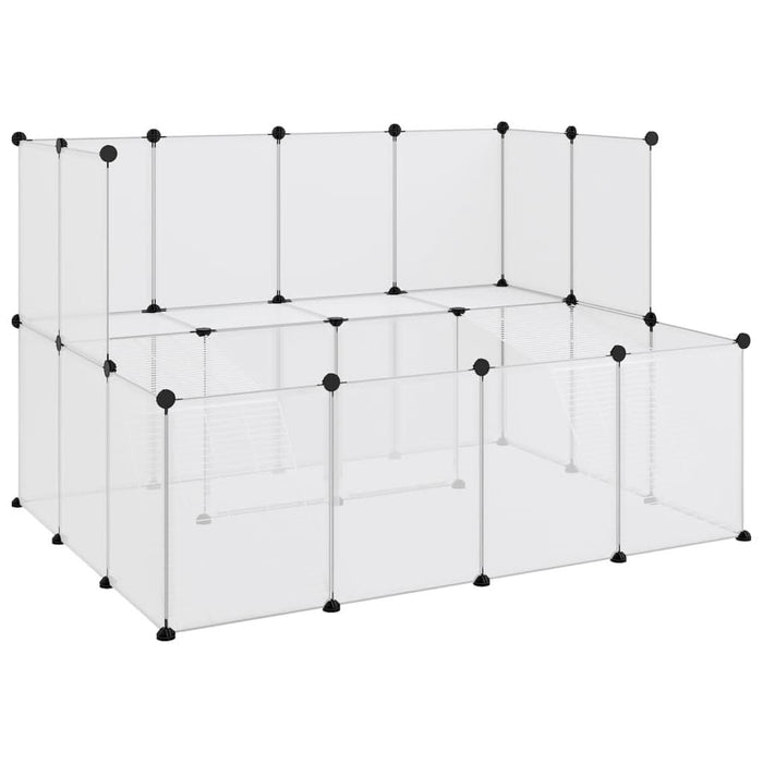 Cușcă pentru animale mici transparent 143x107x93 cm PP și oțel - WALTI WALTI