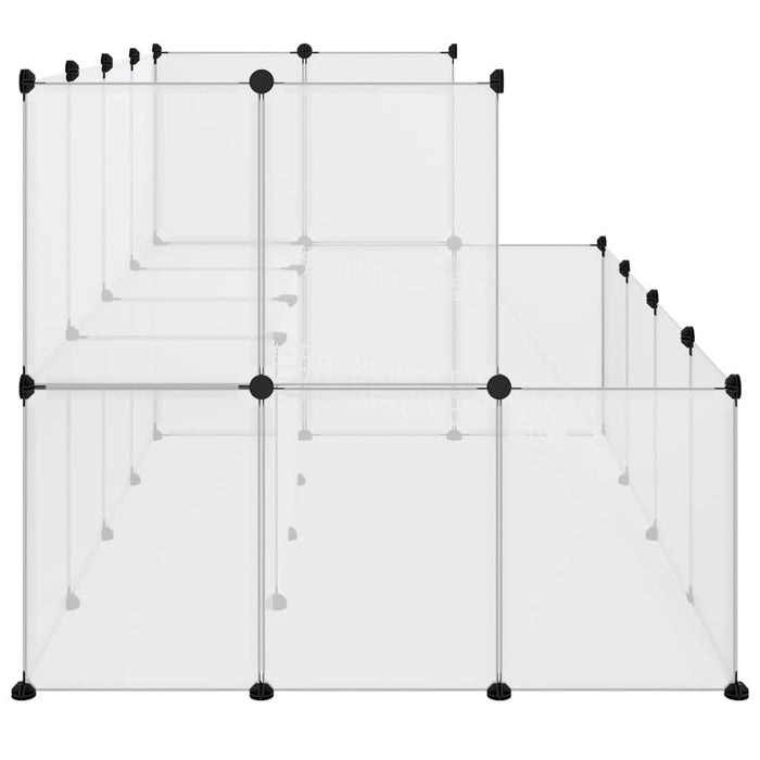 Cușcă pentru animale mici transparent 143x107x93 cm PP și oțel - WALTI WALTI