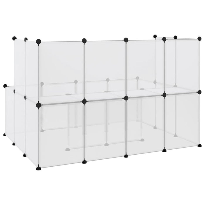 Cușcă pentru animale mici transparent 143x107x93 cm PP și oțel - WALTI WALTI