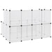 Cușcă pentru animale mici transparent 143x107x93 cm PP și oțel - WALTI WALTI