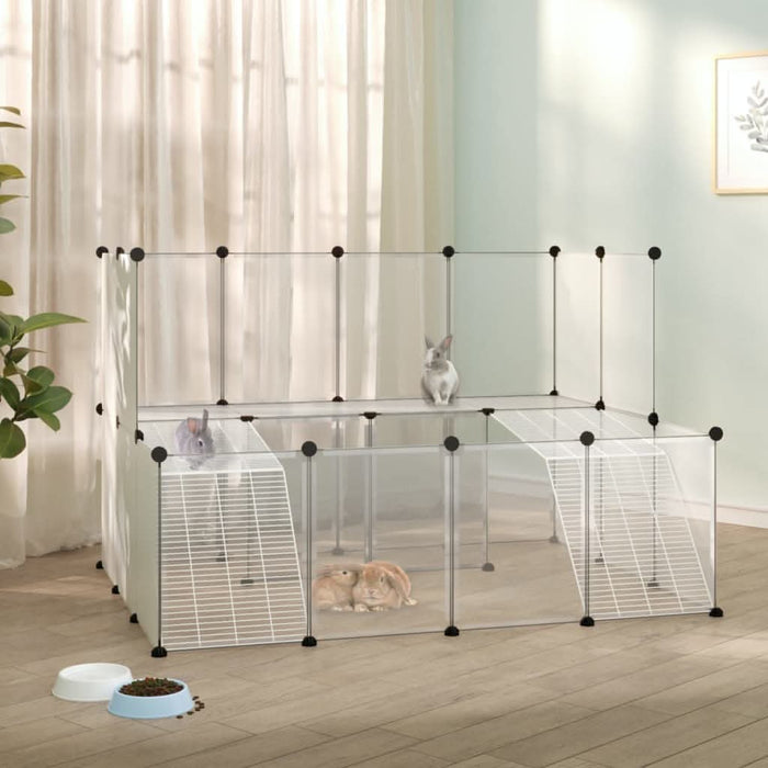 Cușcă pentru animale mici transparent 143x107x93 cm PP și oțel - WALTI WALTI