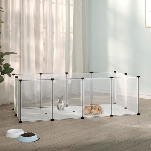 Cușcă pentru animale mici transparent 144x74x46,5 cm PP și oțel - WALTI WALTI