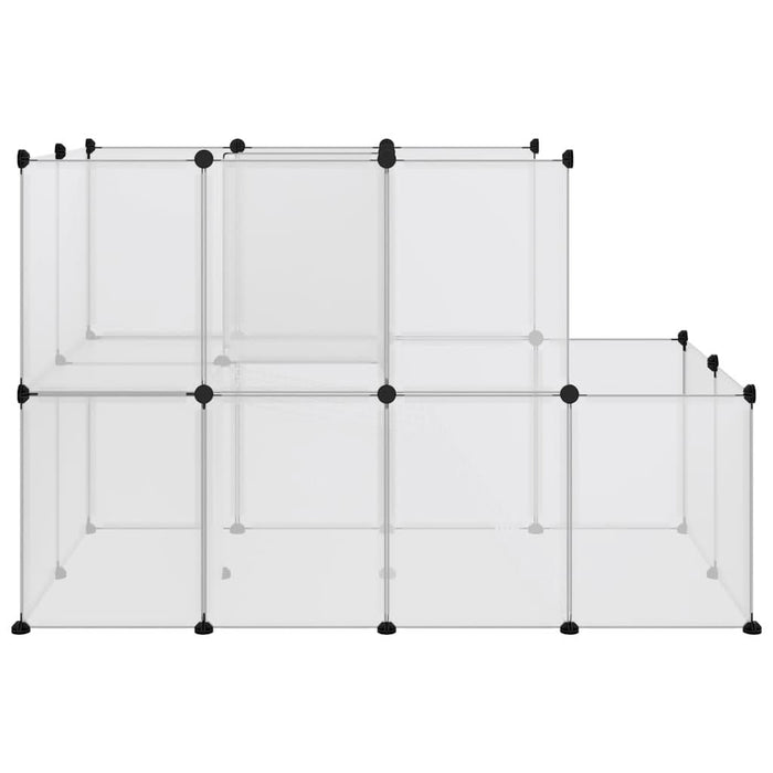 Cușcă pentru animale mici transparent 142x74x93 cm PP și oțel - WALTI WALTI