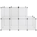 Cușcă pentru animale mici transparent 142x74x93 cm PP și oțel - WALTI WALTI